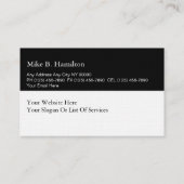 高級リネンビジネスプロフェッショナル名刺 名刺 (裏面)