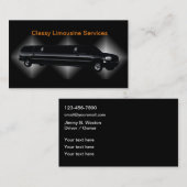 高級リムジンサービス運転手名刺 名刺 (正面/裏面)