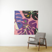 高級リーフアートデコ壁紙。自然の背景 タペストリー (インサイチュ)