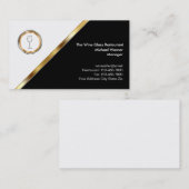 高級レストランの名刺 名刺 (正面/裏面)