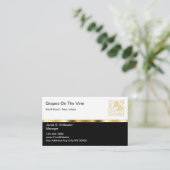 高級レストラン名刺 名刺 (スタンド正面)