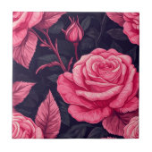 高級レトロバラセラミックタイル浴室壁用 タイル (正面)