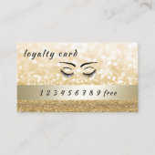 高級ロイヤリティカードきらびやかな睫毛&眉毛 ロイヤリティカード (正面)
