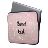 高級ロマモダンンチンガール ラップトップスリーブ (正面左)