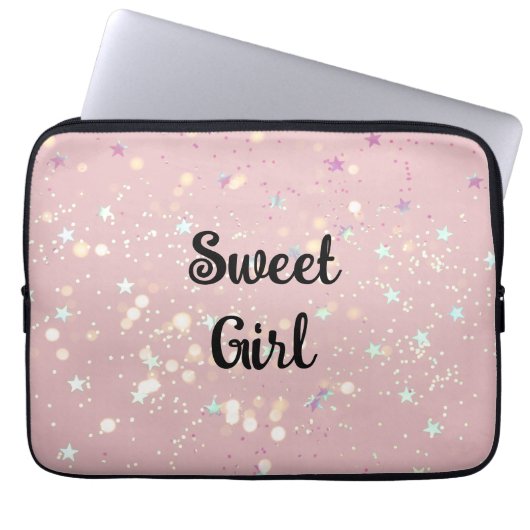 高級ロマモダンンチンガール ラップトップスリーブ (正面)