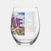 高級ワイングラス ステムなしワイングラス (裏面)