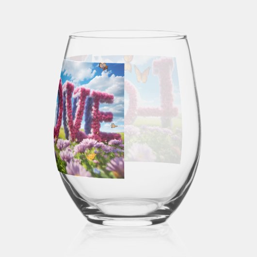 高級ワイングラス ステムなしワイングラス (裏面)