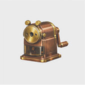 高級ヴィンテージコッパー鉛筆削りステッカー シール (正面)