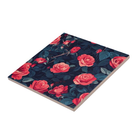 高級ヴィンテージバラセラミックタイルスパ-スタイルB タイル (側面)