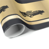 高級ヴィンテージ高級老車パーソナライズされた ラッピングペーパー (ロールコーナー)