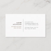 高級ヴィンテージ魅力 名刺 (裏面)