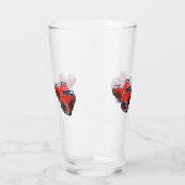 高級ヴィン赤と白テージ車が3台 タンブラーグラス (左)