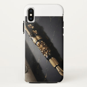 高級万年筆アートフォンケース iPhone XSケース
