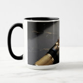 高級万年筆アート コーヒーマグ マグカップ (左)