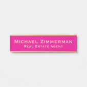 高級不動産エージェントオフィスドアサイン サインプレート (正面)