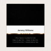 高級不動産仲介業者テーマ折り畳み名刺 名刺 (内部フラット)