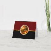 高級予算バルクビジネスクリスマスカード サンキューカード (正面)