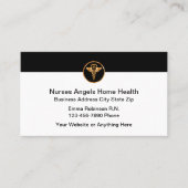 高級介護住宅健康ビジネスカード 名刺 (正面)