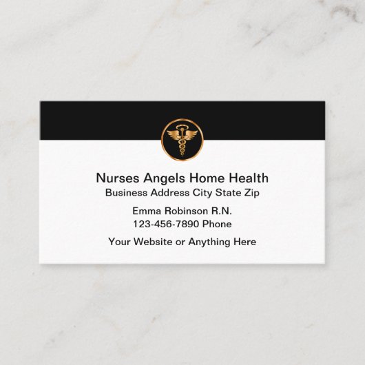 高級介護住宅健康ビジネスカード 名刺 (正面)