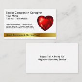 高級介護者の名刺 名刺 (正面/裏面)