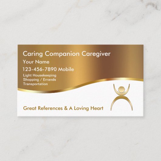 高級介護者の名刺 名刺 (正面)