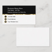 高級企業のエグゼクティブ名刺デザイン 名刺 (正面/裏面)