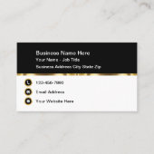 高級企業のエグゼクティブ名刺デザイン 名刺 (正面)