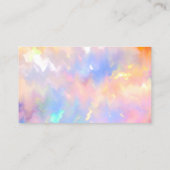 高級住宅清掃サービスメイドピンクホログラフ 名刺 (裏面)