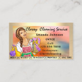 高級住宅清掃サービスメイドホログラフィー 名刺 (正面)