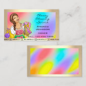 高級住宅清掃サービスメイドホロップ 名刺 (正面/裏面)