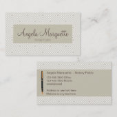 高級公証人公ユニーク立デザイン 名刺 (正面/裏面)