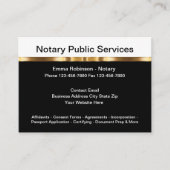 高級公証人公共の高級ビジネスカード 名刺 (正面)