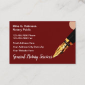 高級公証人公共サービス 名刺 (正面)