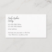 高級公証人公共トレンディー名刺類 名刺 (裏面)