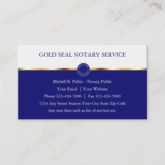 高級公証人公証 名刺 (正面)