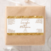 高級化粧品ラベル – ホワイト&金ゴールドグリッター ラベル (インサイチュ)