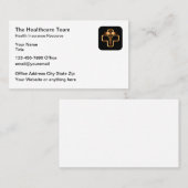 高級医療テーマ名刺 名刺 (正面/裏面)