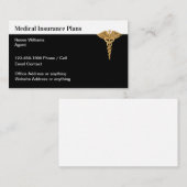 高級医療保険代理店名刺 名刺 (正面/裏面)