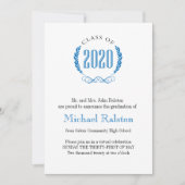 高級卒業発表 招待状 (正面)