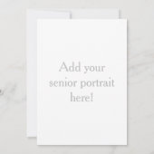 高級卒業発表 招待状 (裏面)