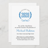 高級卒業発表 招待状 (正面/裏面)