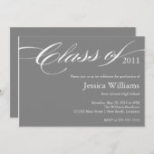 高級卒業 招待状 (正面/裏面)