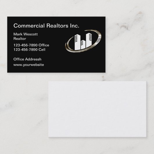 高級商実在業団体名刺 名刺 (正面/裏面)