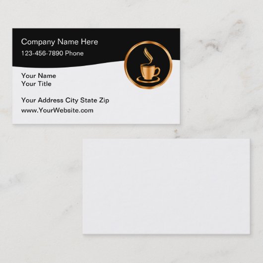 高級喫茶店 名刺 (正面/裏面)