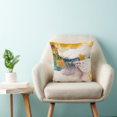 高級大理石とグリッター金ゴールド クッション (椅子)