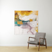 高級大理石とグリッター金ゴールド タペストリー (インサイチュ)