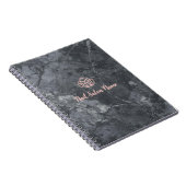 高級大理石カスタムネイルサロン ロゴ付き ノートブック (右側)