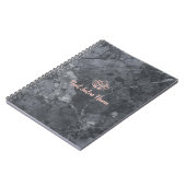 高級大理石カスタムネイルサロン ロゴ付き ノートブック (左側)