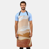 高級大理石テクスチャのバックグラウンドデザイン。液体腫 エプロン (着用した状態)