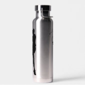 高級女子テニスパーソナライズされた選手 ウォーターボトル (左面)